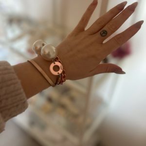 Bracelet pearl rose