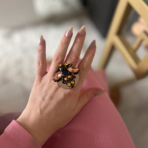 Crystal Bee ring